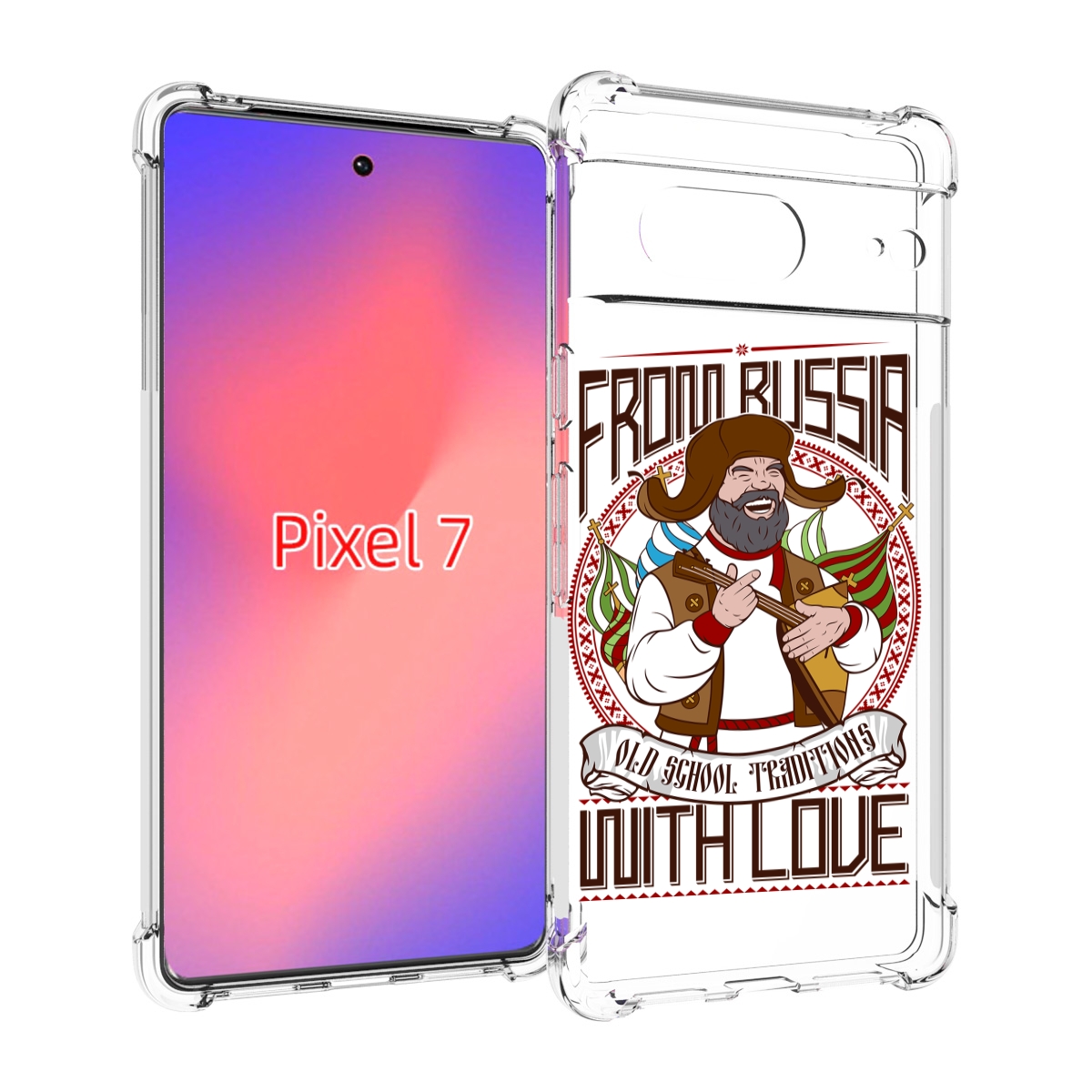 

Чехол Mypads Русский Мужчина Для Google Pixel 7, Прозрачный, Tocco