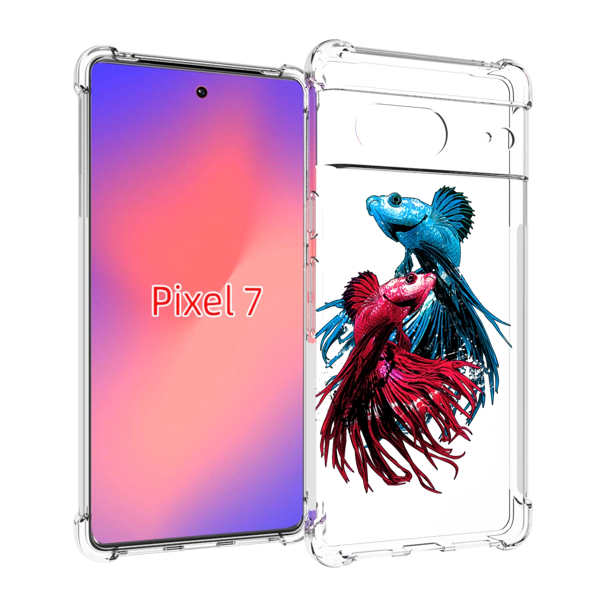 

Чехол Mypads Рыбы Петушки Для Google Pixel 7, Прозрачный, Tocco