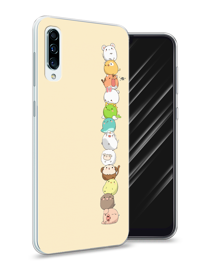 

Чехол Awog на Samsung Galaxy A50 "Питомцы Чиби", Разноцветный, 27750-2