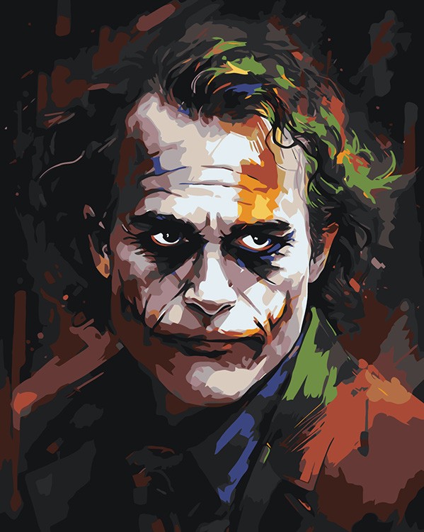 

Картина по номерам Цветное Джокер Joker Хит Леджер