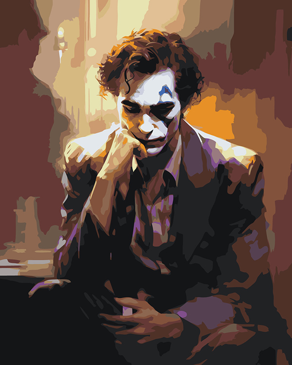 

Картина по номерам Цветное Джокер Joker Хоакин Феникс