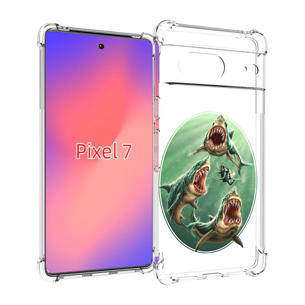 

Чехол Mypads Синяя Бездна Для Google Pixel 7, Прозрачный, Tocco