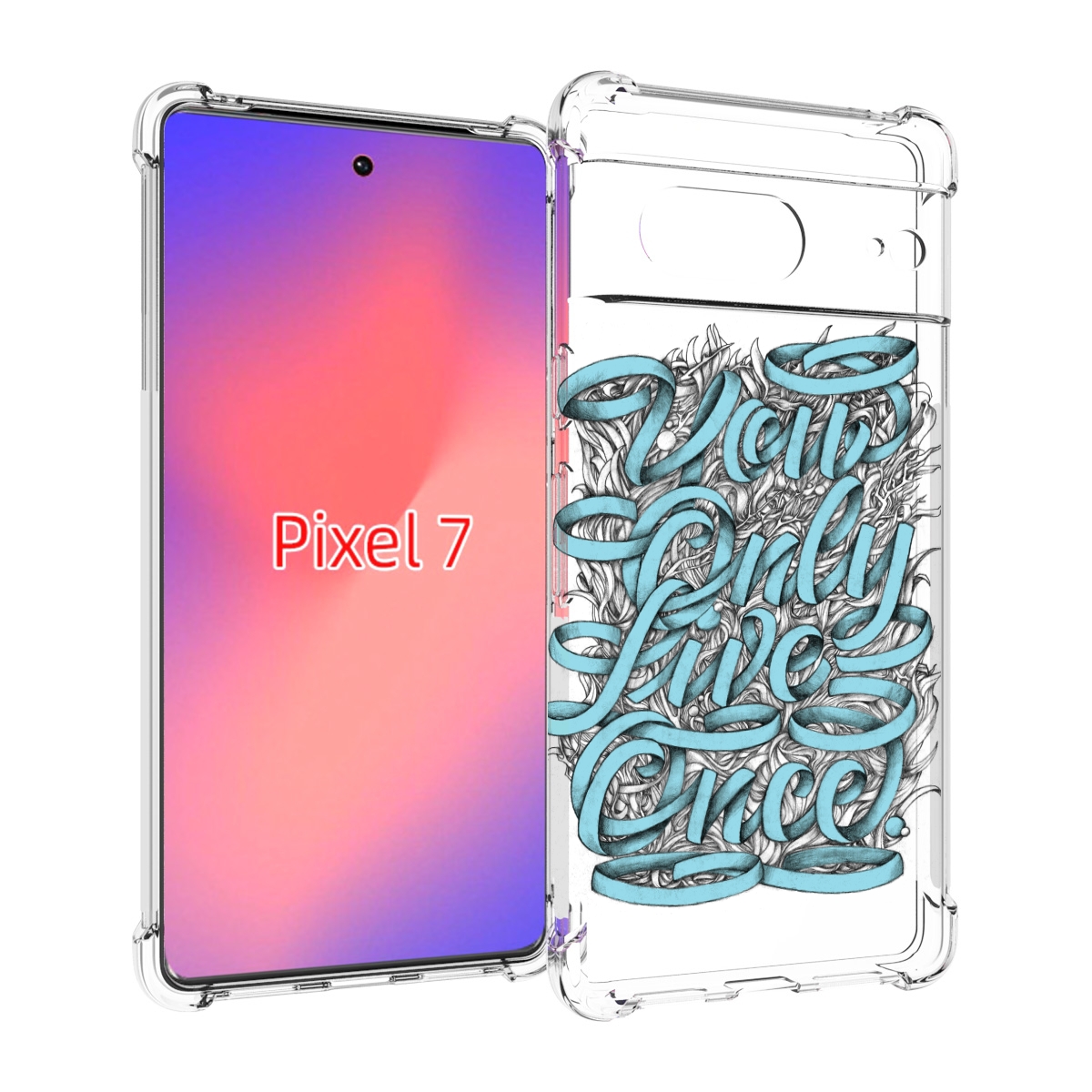 

Чехол Mypads Слова Из Ленты Абстракция Для Google Pixel 7, Прозрачный, Tocco