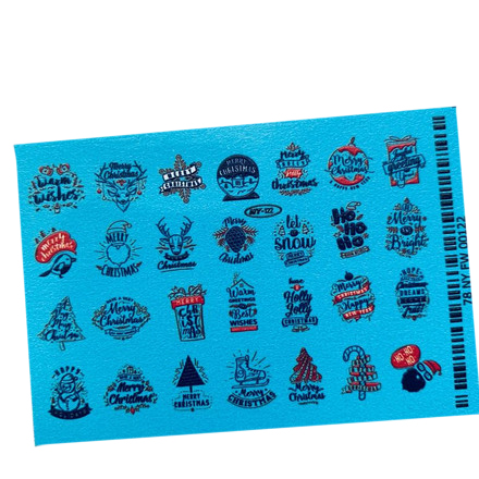 

Cлайдер Anna Tkacheva NY №122 Надписи. Зима, Разноцветный