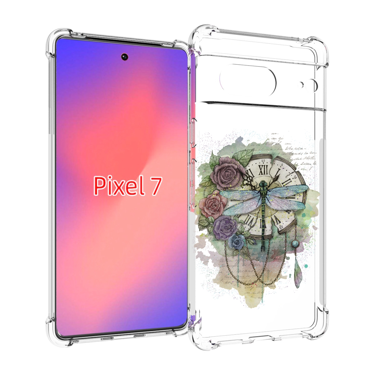 Чехол Mypads Старинные Часы В Цветах Для Google Pixel 7