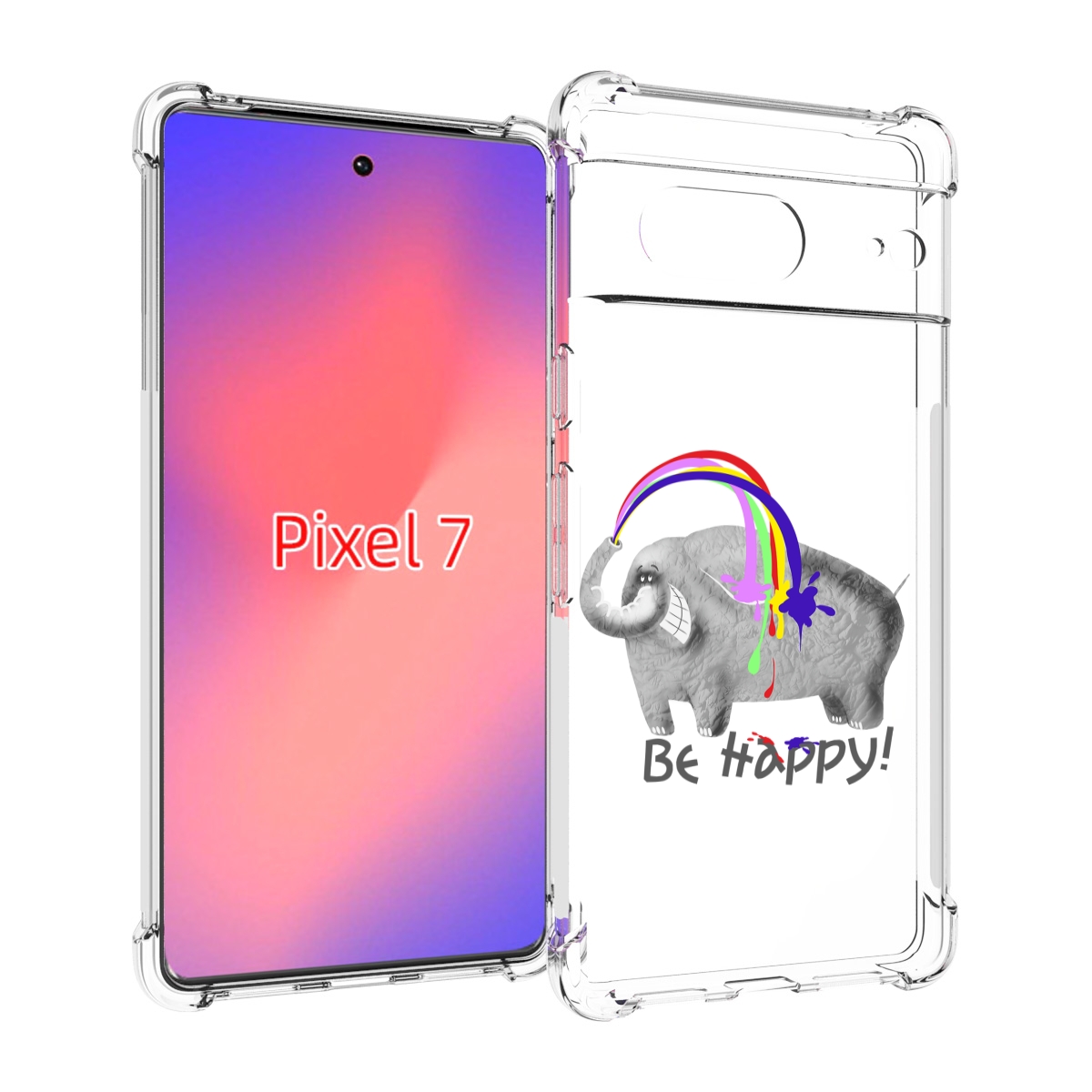 

Чехол Mypads Счастливый Слон Для Google Pixel 7, Прозрачный, Tocco