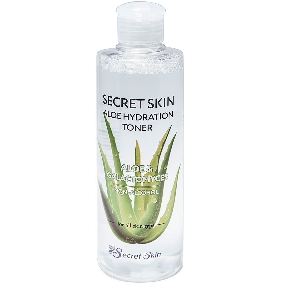 Тонер для лица SECRET SKIN с экстрактом алоэ Aloe Hydration Toner belkosmex крем для лица 40 интенсивное увлажнение и лифтинг hyaluron deep hydration 48