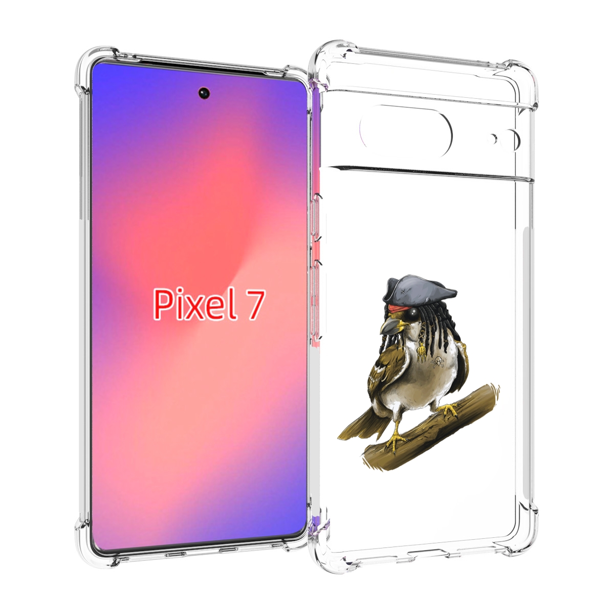 

Чехол Mypads Джек Воробей Для Google Pixel 7, Прозрачный, Tocco