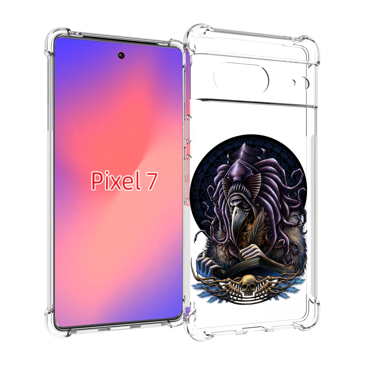 

Чехол Mypads Умный Ворон Для Google Pixel 7, Прозрачный, Tocco
