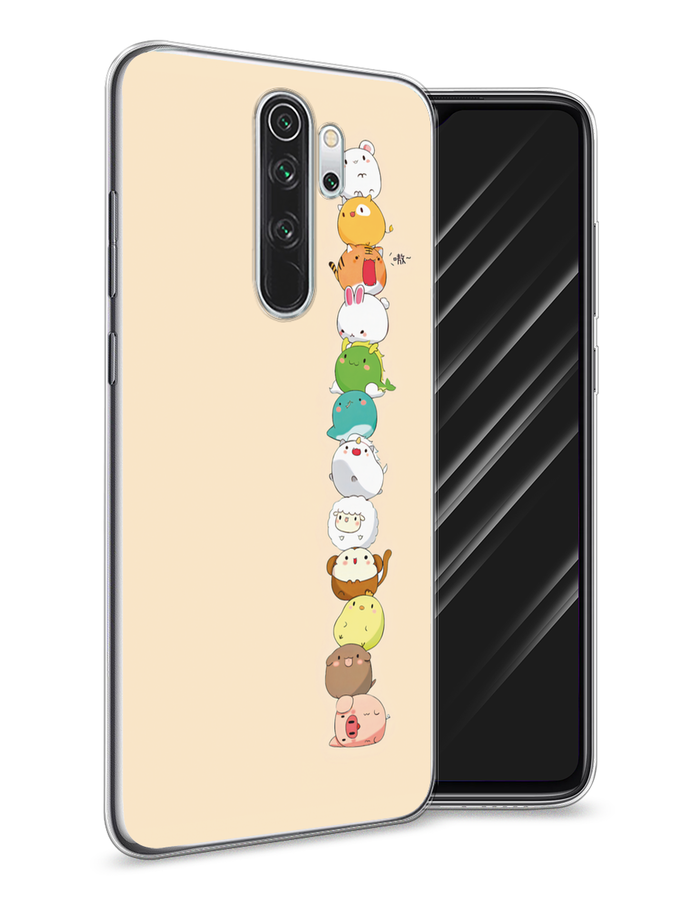

Чехол Awog на Xiaomi Redmi Note 8 Pro "Питомцы Чиби", Разноцветный, 36650-2
