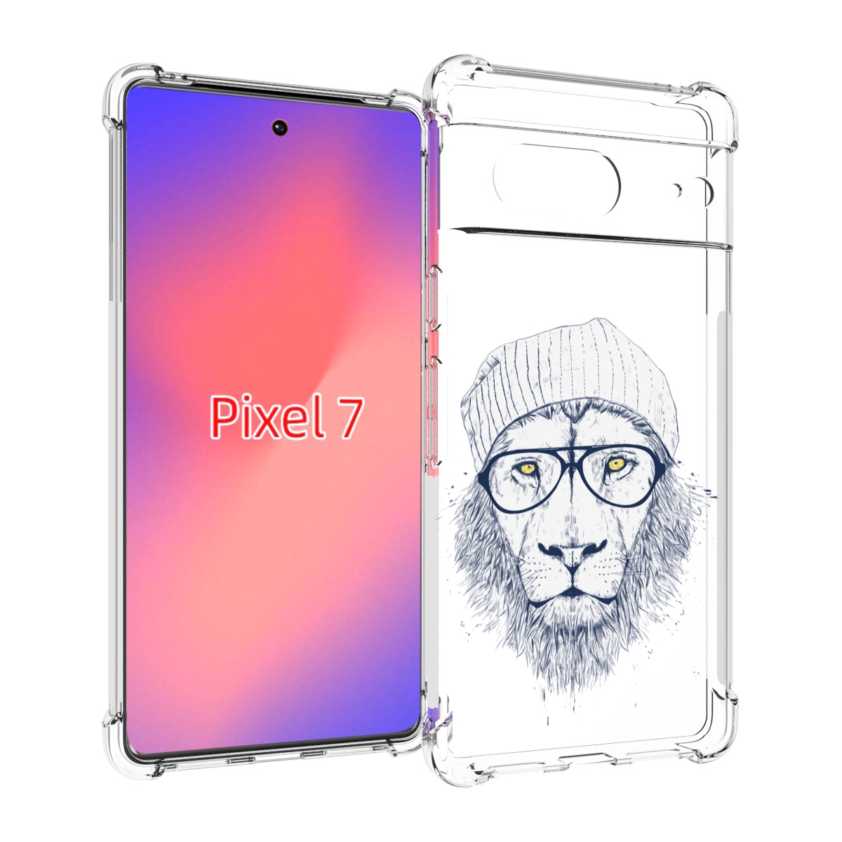 

Чехол Mypads Хиппи Лев Для Google Pixel 7, Прозрачный, Tocco