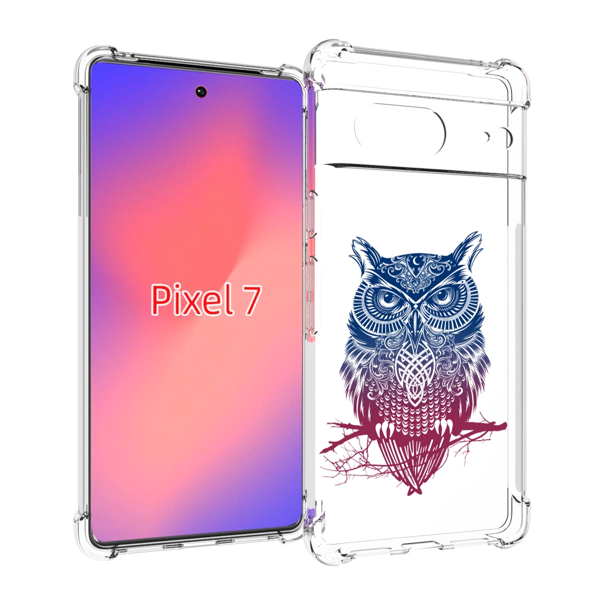 

Чехол Mypads Хиппи Сова Для Google Pixel 7, Прозрачный, Tocco
