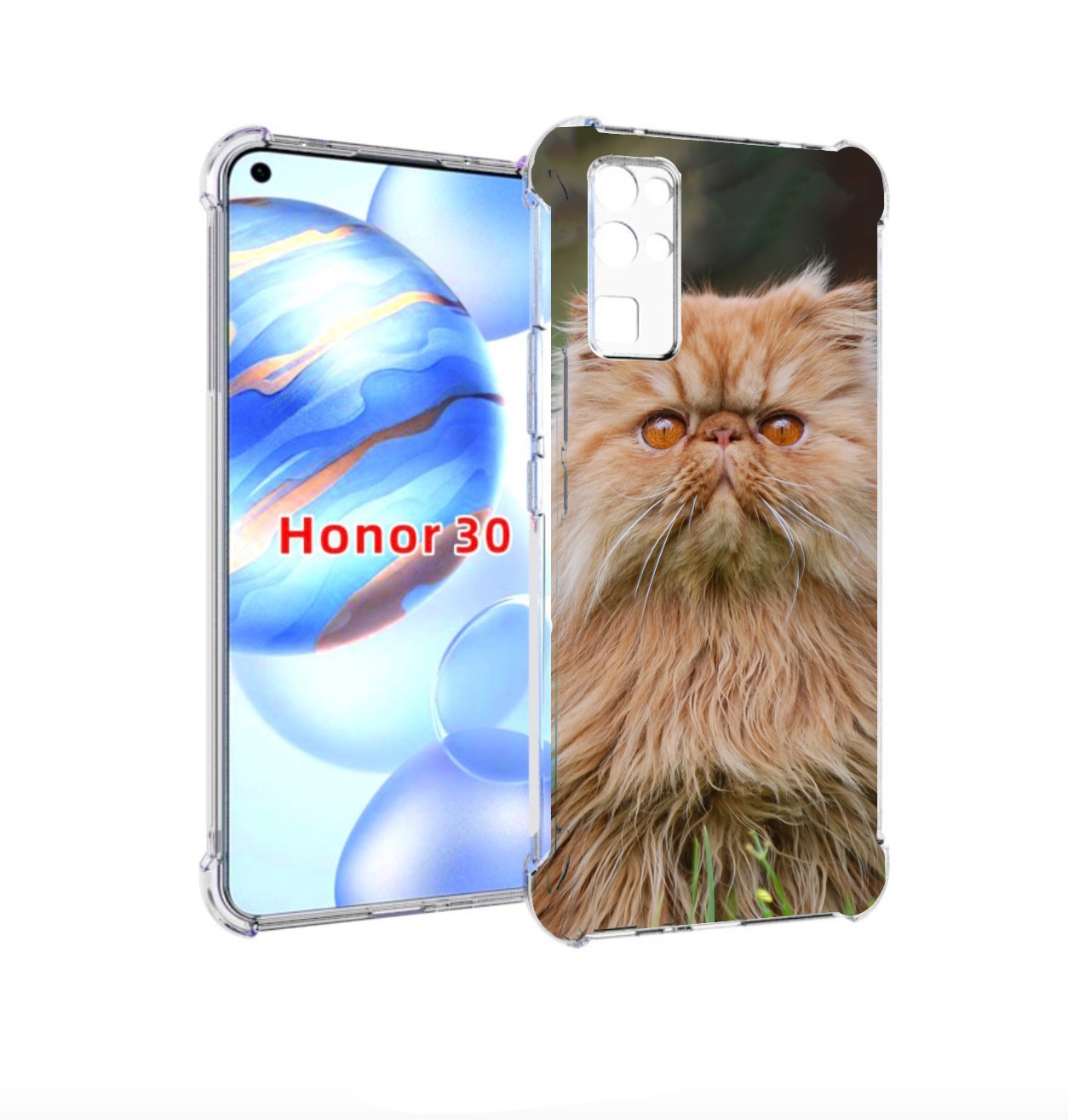 Чехол бампер MyPads кошка персидская для Honor 30 (BMH-AN10) про