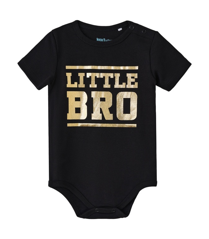 

Боди детское Kari Baby SS24B244, черный, 74, 225165