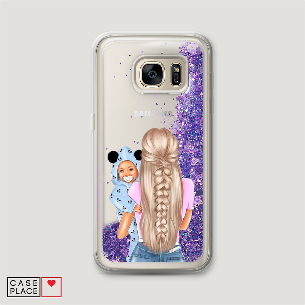 

Чехол Awog на Samsung Galaxy S6 "Молодая мама", Разноцветный, 24392-1