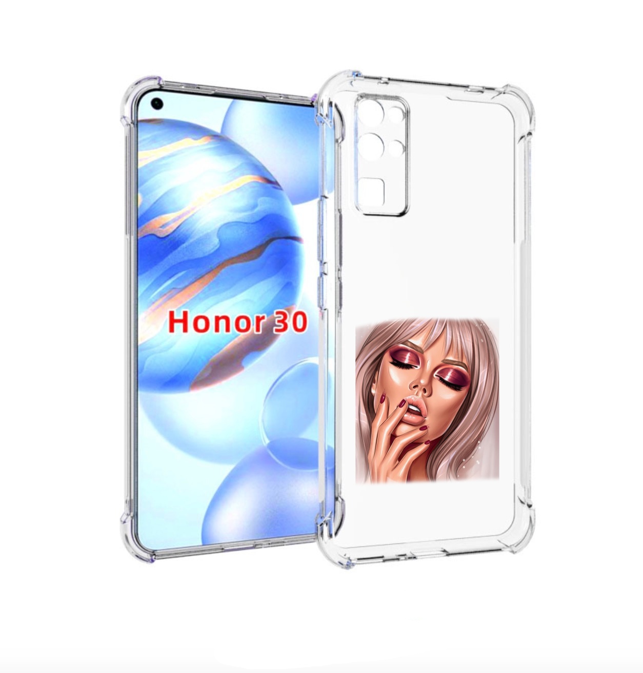 

Чехол бампер MyPads красивый-портрет-девушки женский для Honor 3, Прозрачный, Tocco