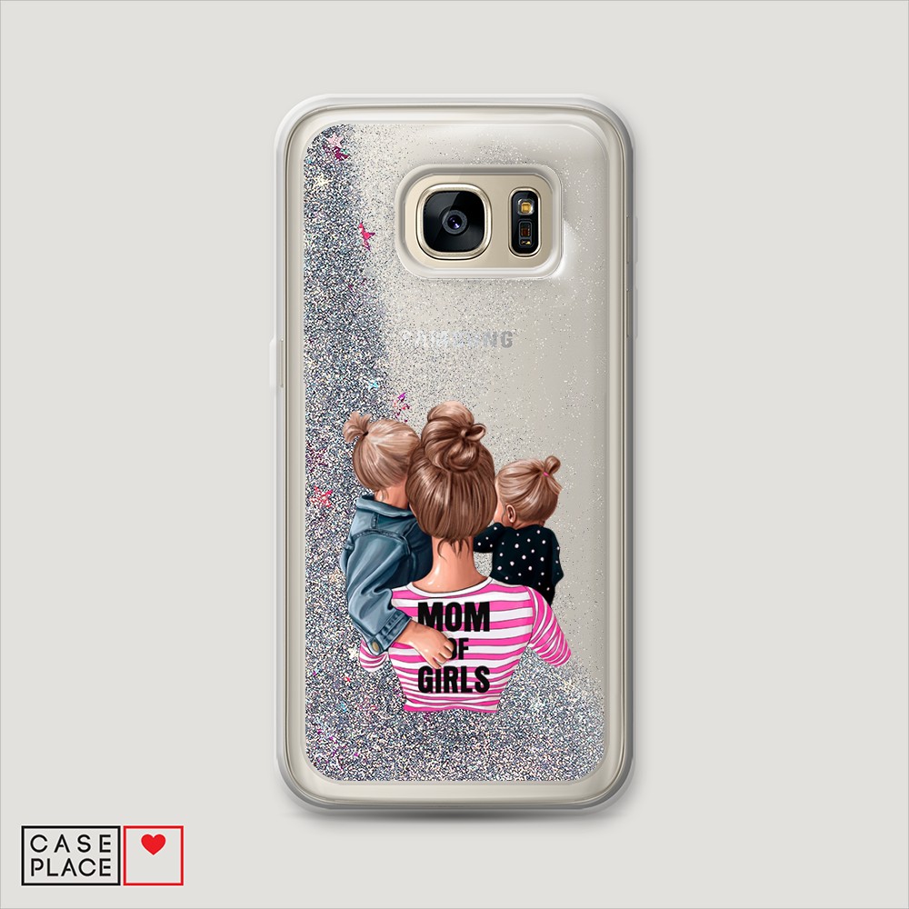 

Чехол Awog на Samsung Galaxy S6 "Mom of Girls", Разноцветный, 24391-1