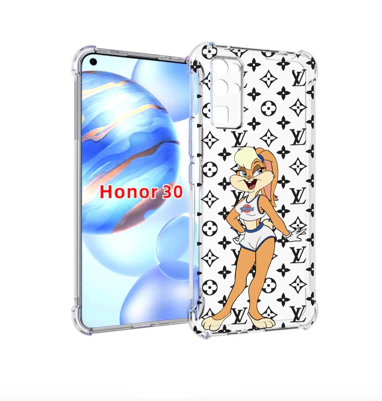 

Чехол бампер MyPads красивый-принт-на-чехол женский для Honor 30, Прозрачный, Tocco
