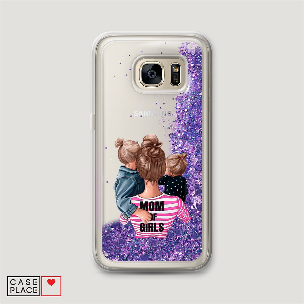 

Чехол Awog на Samsung Galaxy S6 "Mom of Girls", Разноцветный, 24392-1