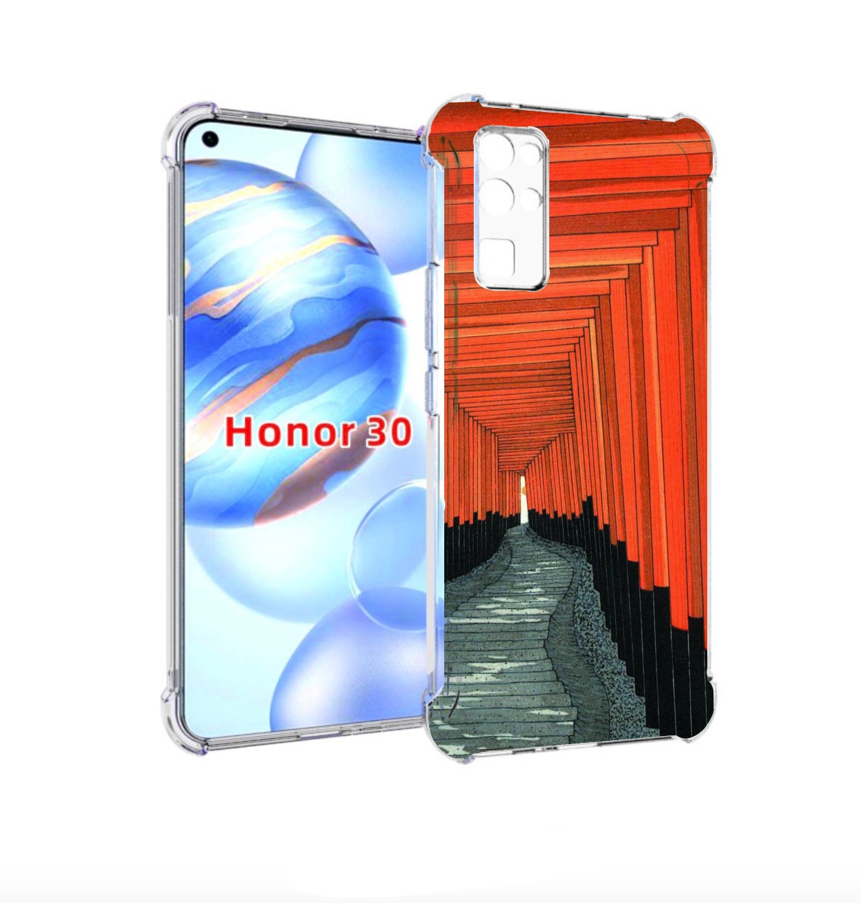

Чехол бампер MyPads красный коридор для Honor 30 (BMH-AN10) прот, Прозрачный, Tocco