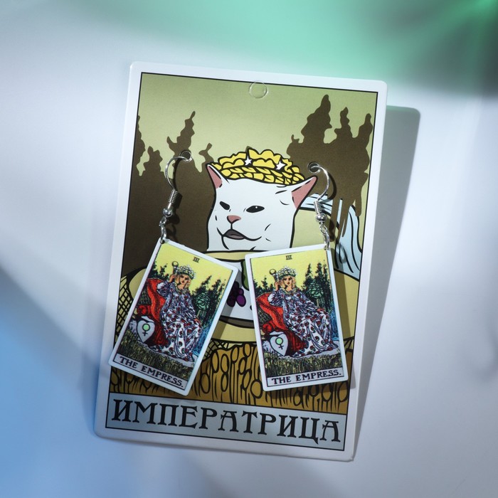

Серьги подвески из бижутерного сплава Queen fair 9431303, акрил, 9431303