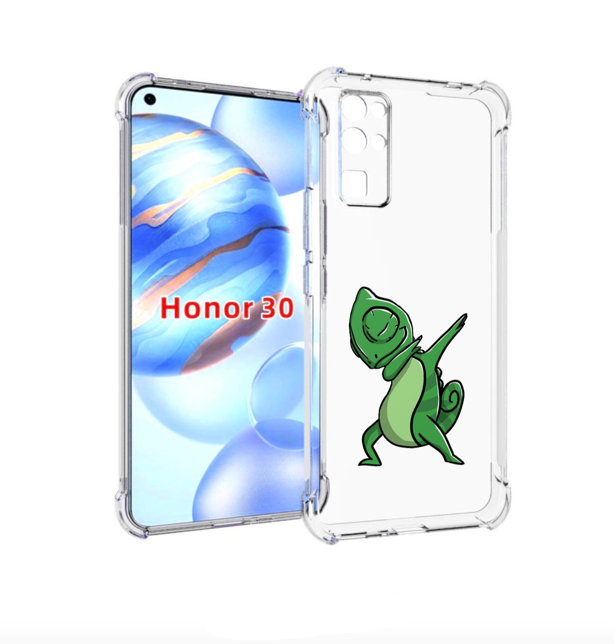 

Чехол бампер MyPads крутой-хамелеон для Honor 30 (BMH-AN10) прот, Прозрачный, Tocco