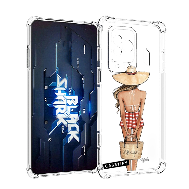 

Чехол MyPads CASETiFY женский для Xiaomi Black Shark 5 Pro, Прозрачный, Tocco