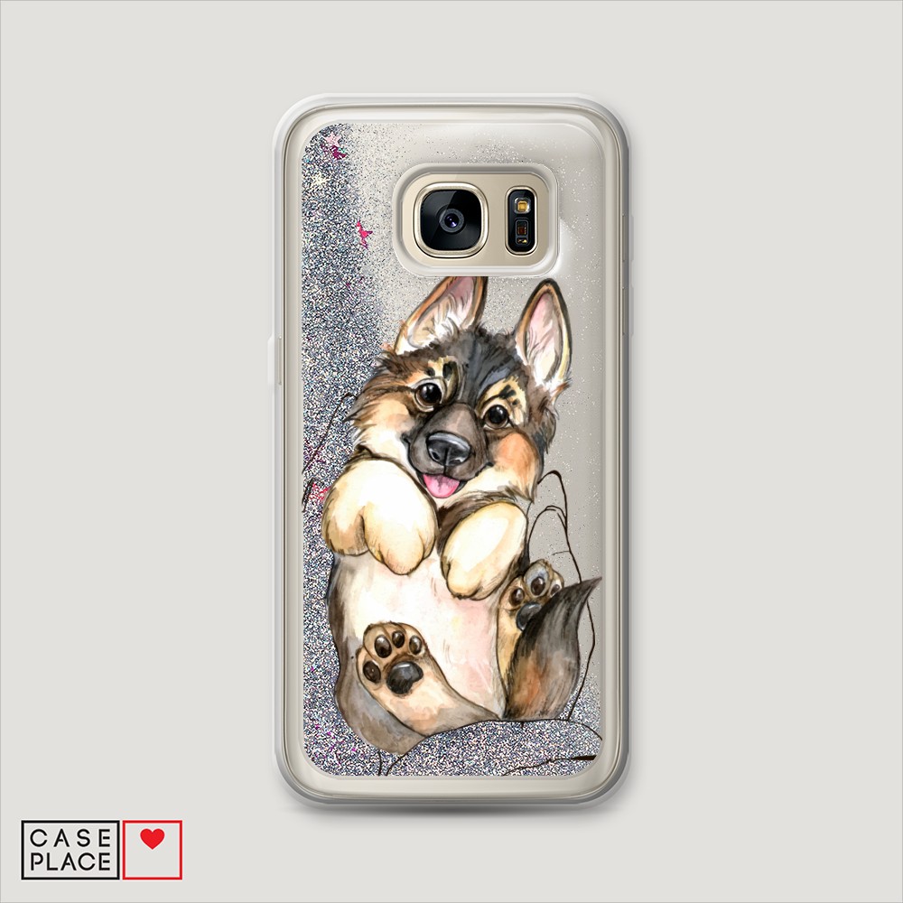 

Чехол Awog на Samsung Galaxy S6 "Овчарка в ладошках", Разноцветный, 24391-1