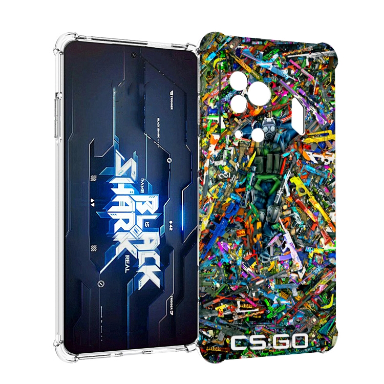 

Чехол MyPads CS GO guns skins мужской для Xiaomi Black Shark 5 Pro, Прозрачный, Tocco