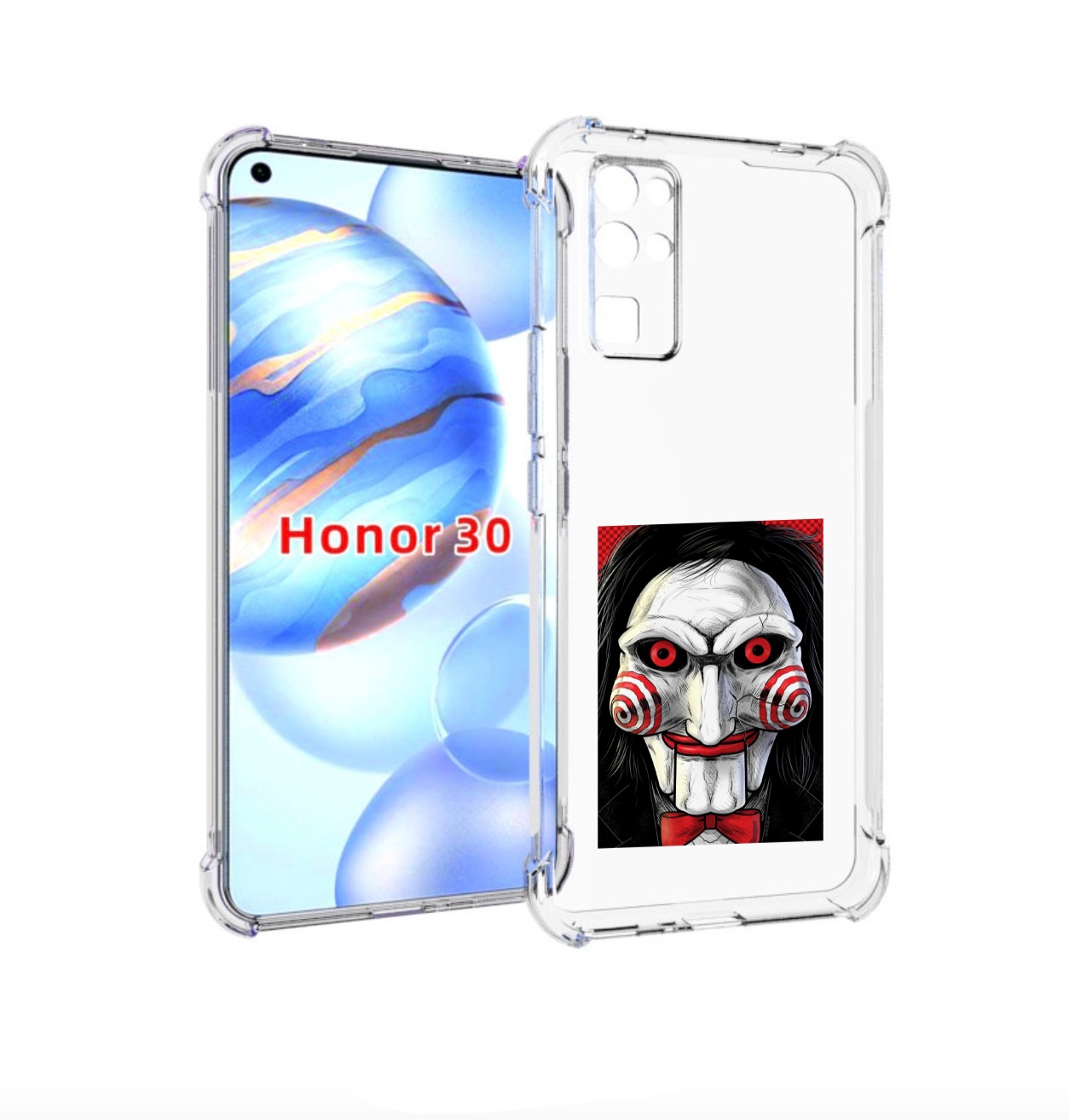 Чехол бампер MyPads кукла из пилы для Honor 30 (BMH-AN10) против