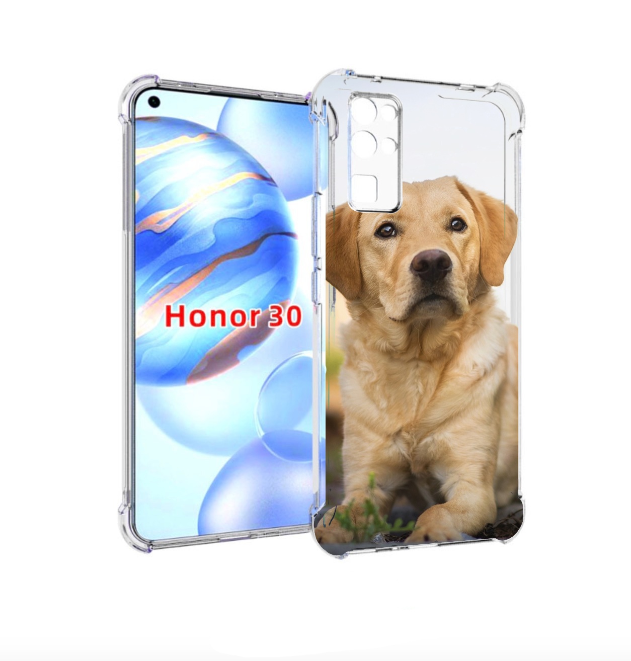 

Чехол бампер MyPads лабрадор ретривер для Honor 30 (BMH-AN10) пр, Прозрачный, Tocco