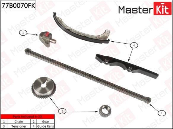 

Ремкомплект ГРМ MASTERKIT 77b0070fk