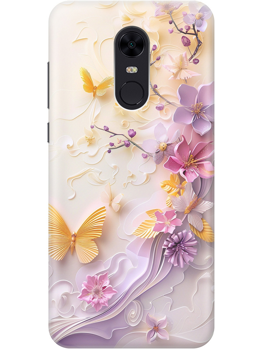 

Силиконовый чехол на Xiaomi Redmi 5 Plus с принтом "Оранжевые бабочки", Прозрачный;белый;оранжевый;фиолетовый, 717097523