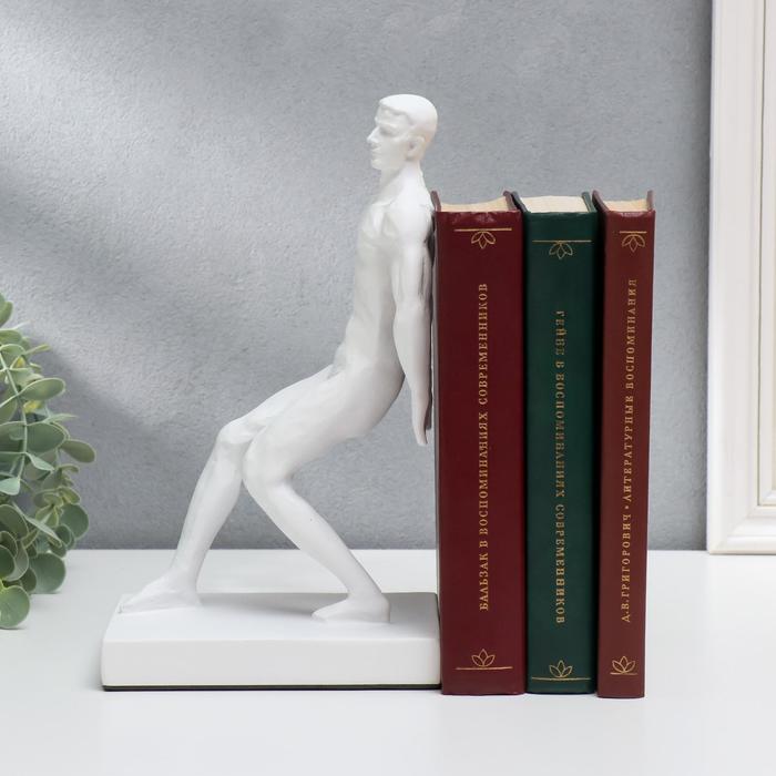 

Держатель для книг "Атлет" белый 25х15х10 см