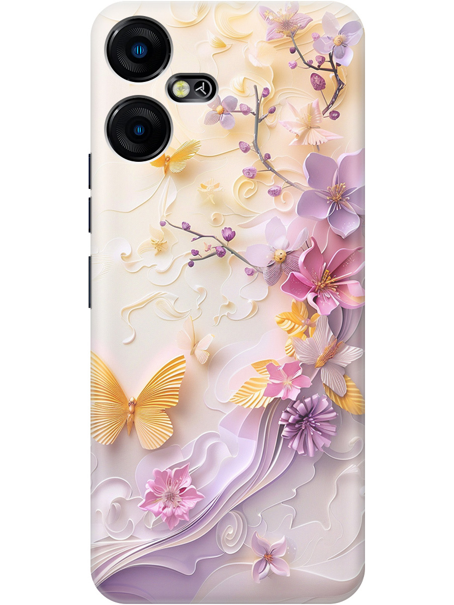 

Силиконовый чехол на Tecno Pova Neo 3 с принтом "Оранжевые бабочки", Прозрачный;белый;оранжевый;фиолетовый, 778683523