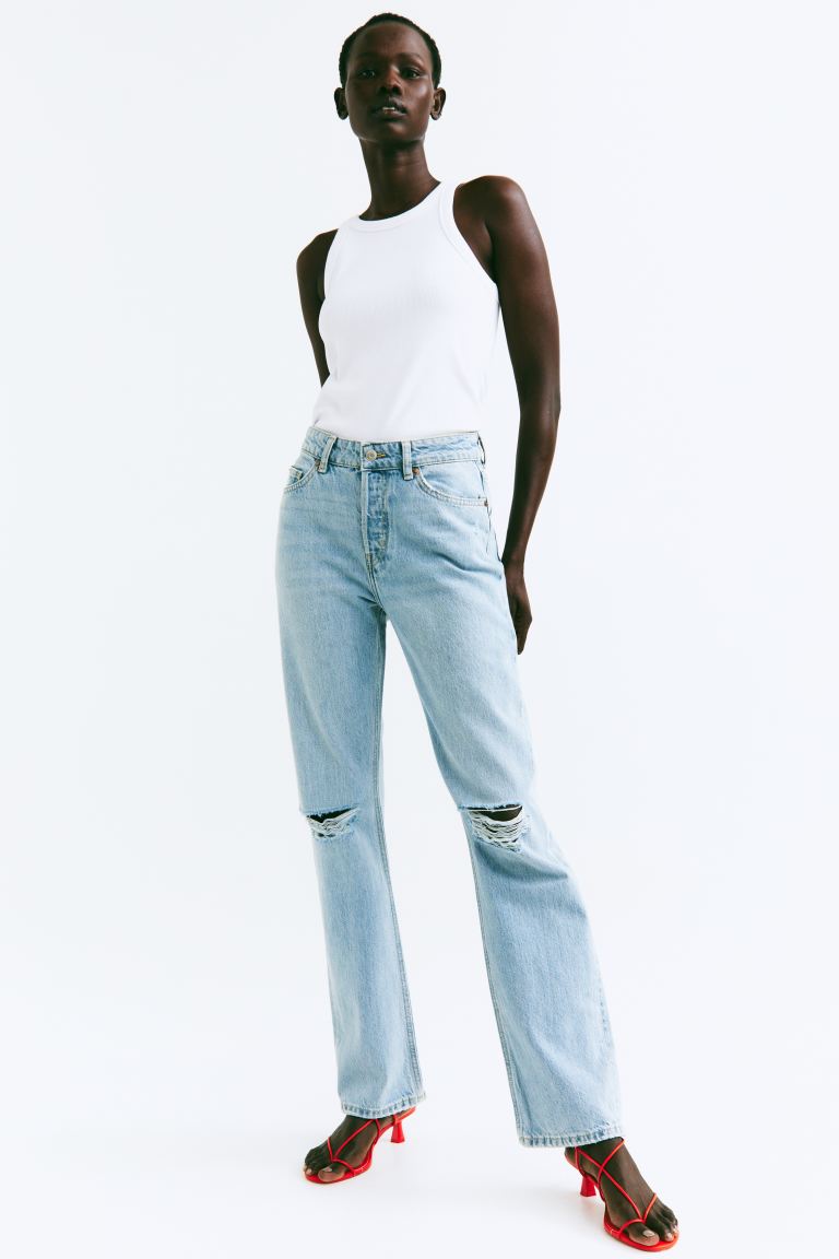 

Джинсы женские H&M 1091743001 голубые 44 EU (доставка из-за рубежа), 1091743001