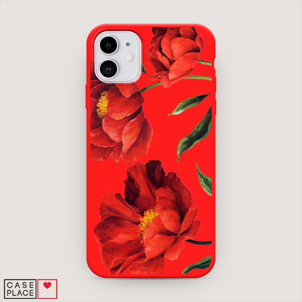 

Чехол Awog на Apple iPhone 11 / Айфон 11 "Красные маки", Разноцветный, 12153-1