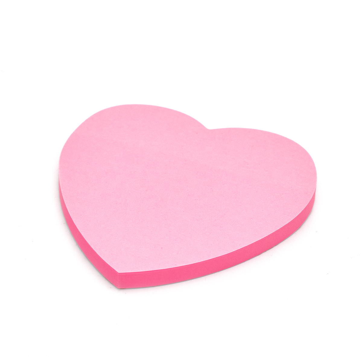 Блок фигурной бумаги для заметок Lamark Сердце, неон розовая 50 л, 12 шт