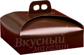 

Упаковка для торта на 2 кг. 33х33х7 Коричневая, Коричневый