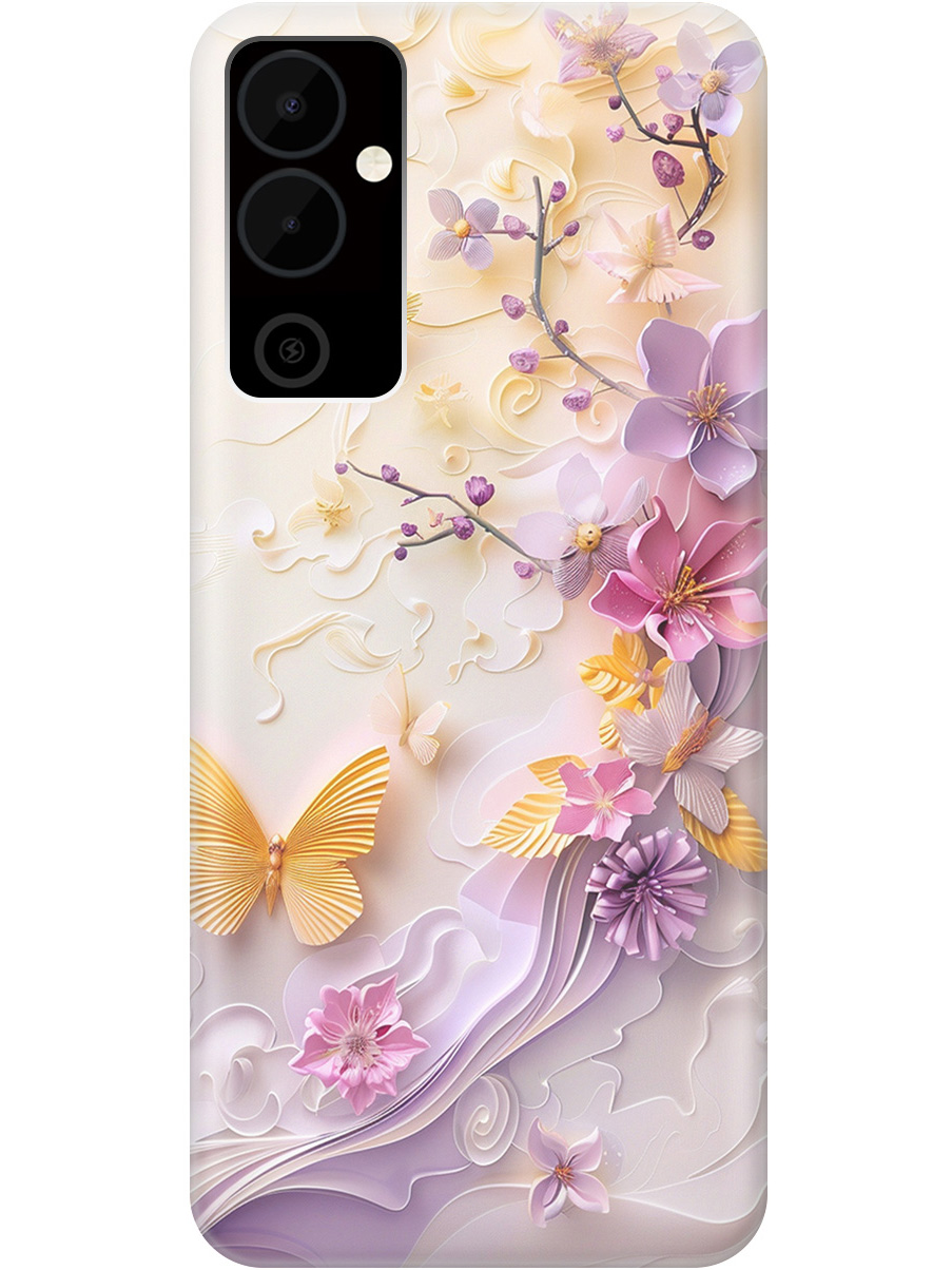 

Силиконовый чехол на Tecno Pova Neo 2 с принтом "Оранжевые бабочки", Прозрачный;белый;оранжевый;фиолетовый, 778682423