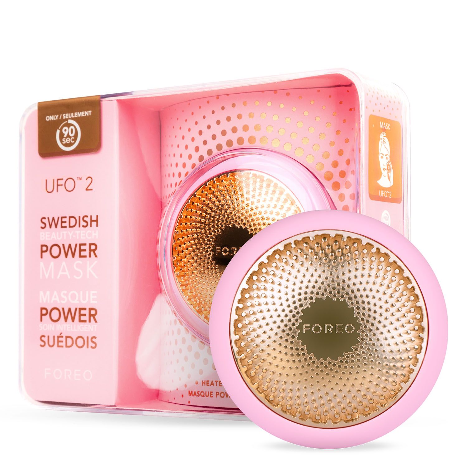 

LED-маска для всех типов кожи FOREO UFO2 Pearl Pink, Розовый, UFO 2