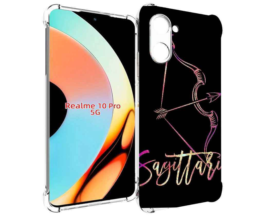 

Чехол бампер MyPads знак зодиака стрелец 3 для Realme 10 Pro про..., Прозрачный, Tocco
