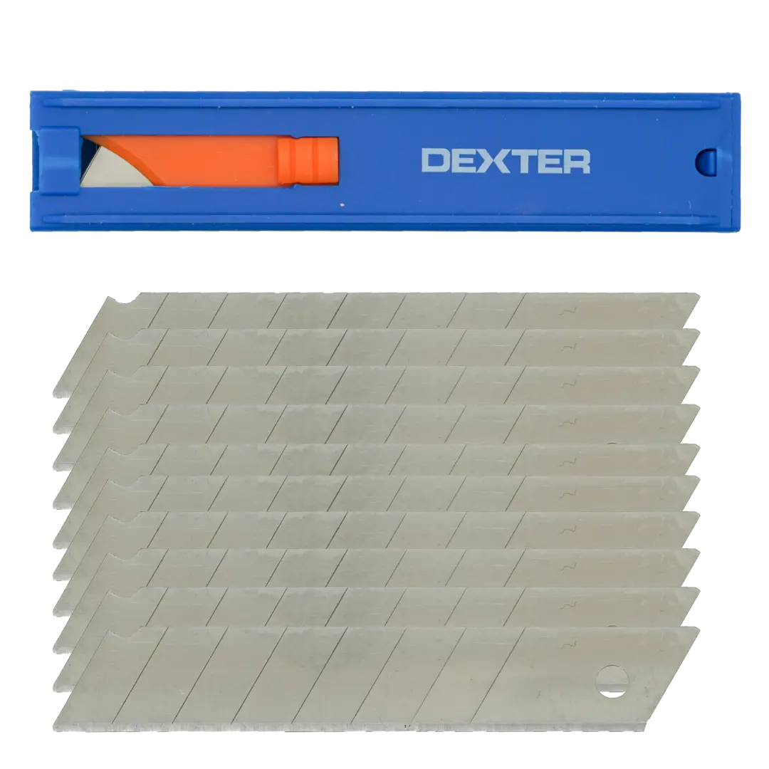 Лезвие универсальное Dexter 18 мм, 10 шт. дешеддер малый лезвие шириной 4 5 см голубой