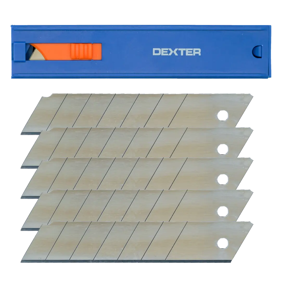 Лезвие универсальное Dexter 25 мм, 5 шт. для ножа под лезвие 17 см кожа
