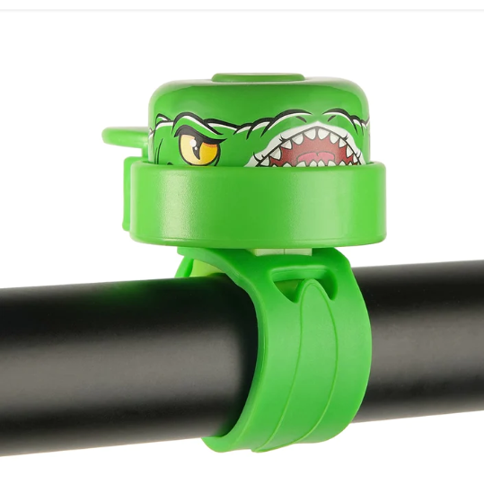 

Звонок Crazy Safety Green Crocodile детский на самокат беговел, Зеленый, Safety New