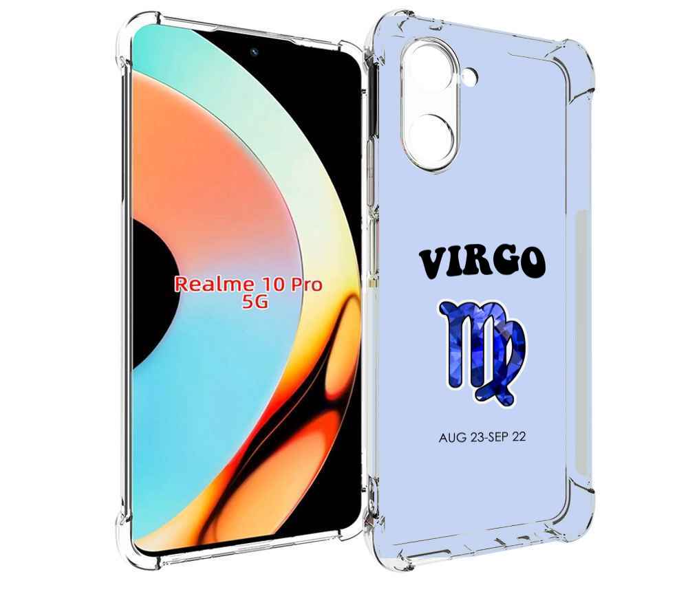 

Чехол бампер MyPads знак-зодиака-дева-1 для Realme 10 Pro против..., Прозрачный, Tocco