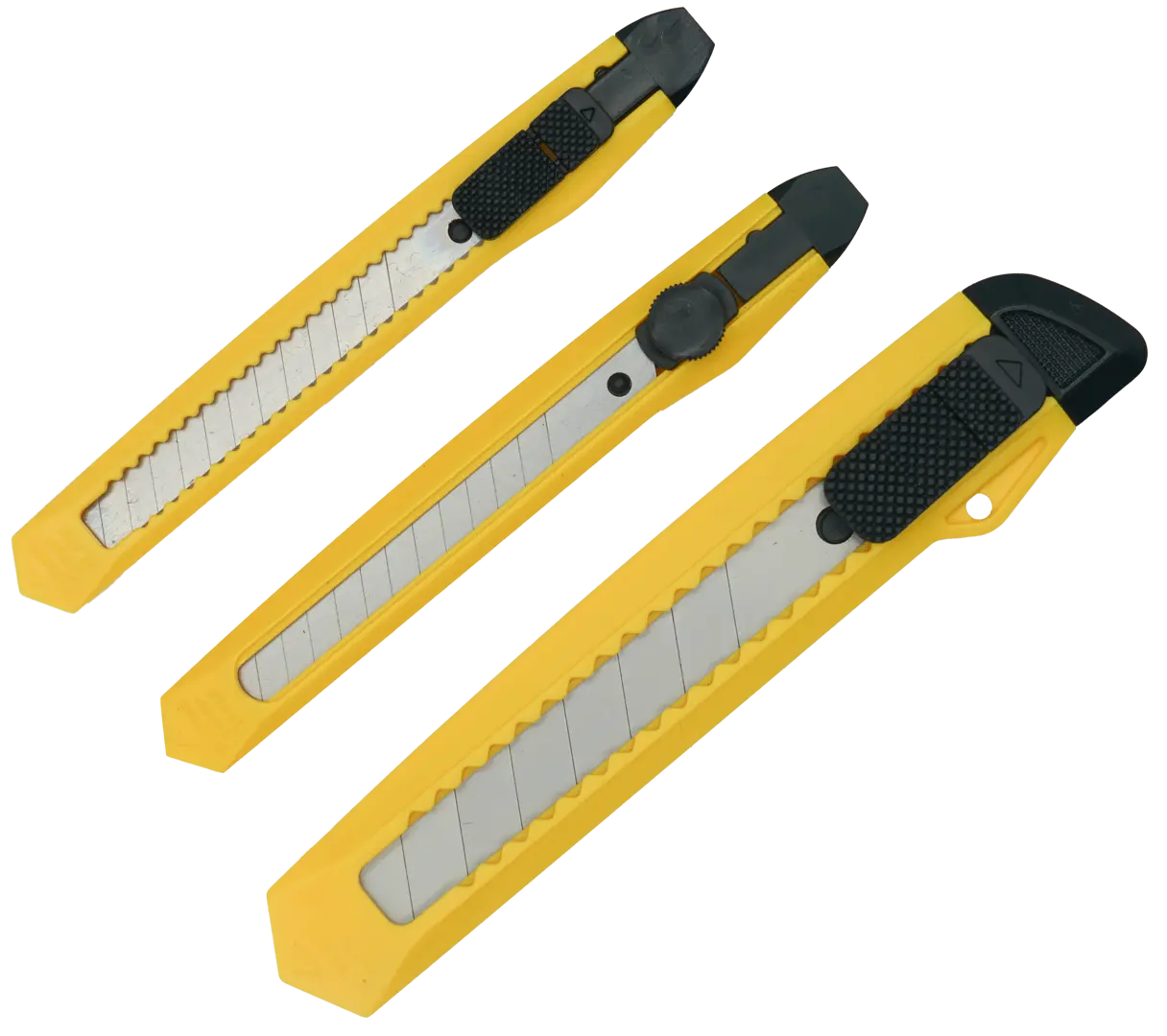Набор ножей 9 мм, 3 шт. подставка круглая для ножей и ножниц magistro