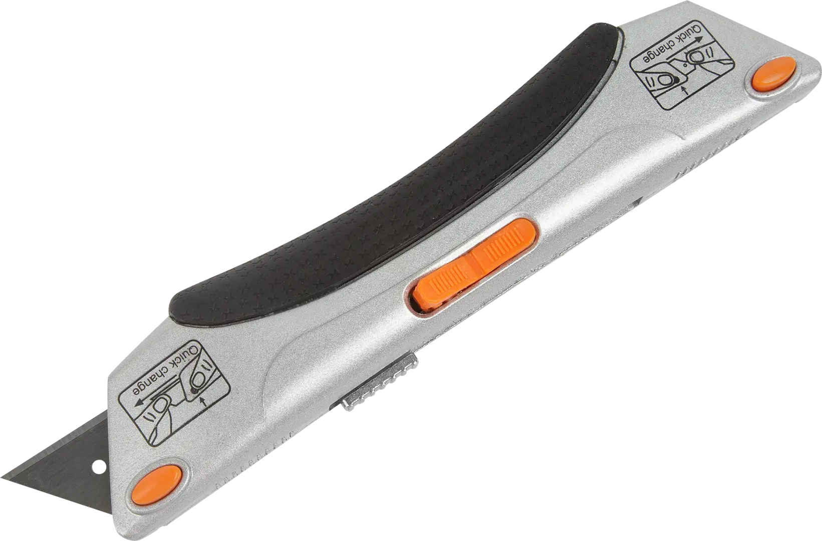 нож dexter трапециевидный с изогнутой ручкой 19 мм Нож Dexter 2в1 трапециевидный и крючкообразный 19 мм