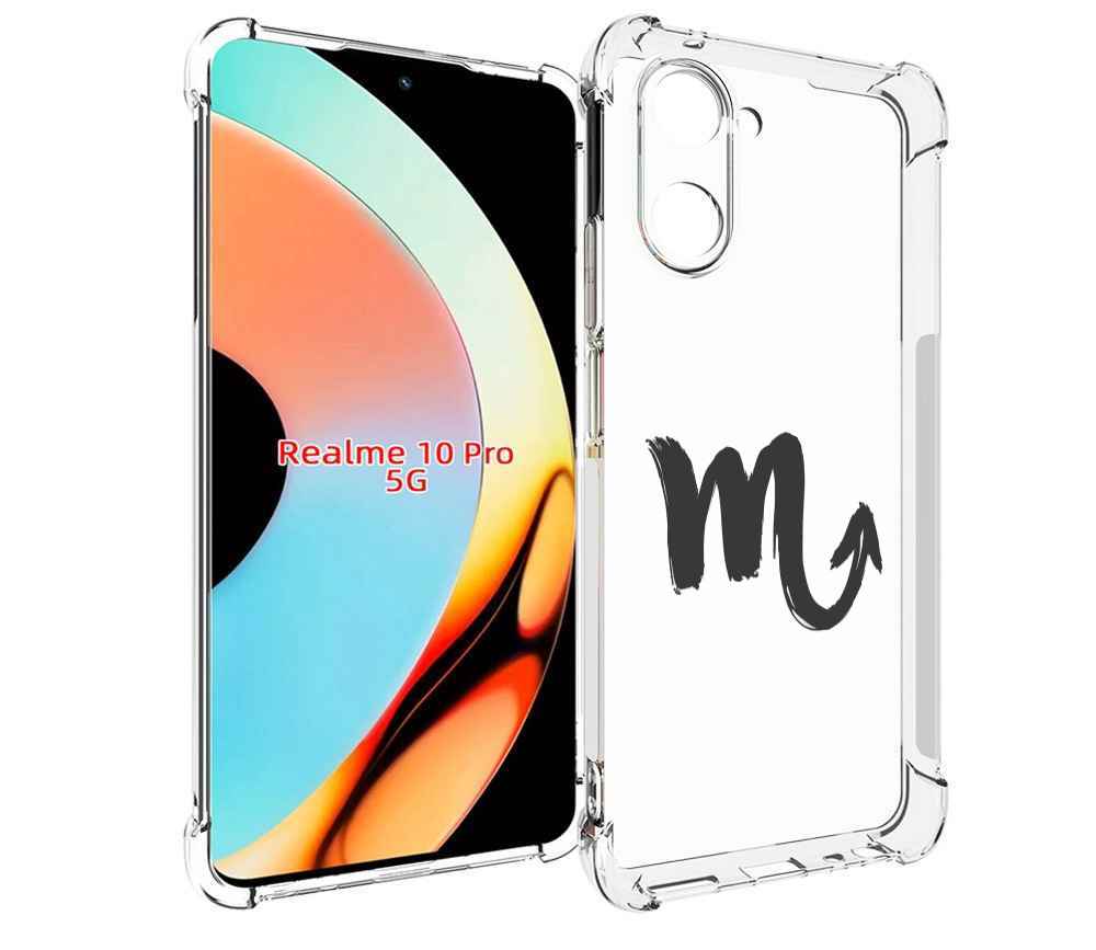 Чехол бампер MyPads знак-зодиака-скорпион-7 для Realme 10 Pro пр...