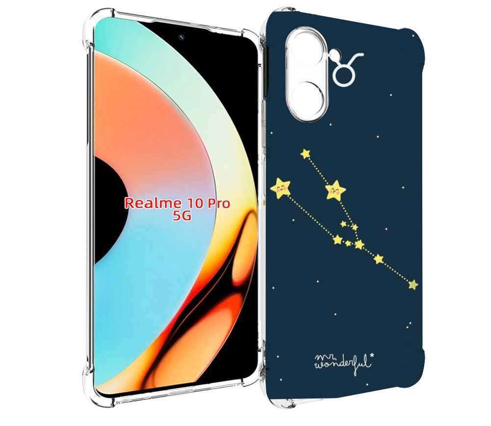 

Чехол бампер MyPads знак-зодиака-телец-4 для Realme 10 Pro проти..., Прозрачный, Tocco